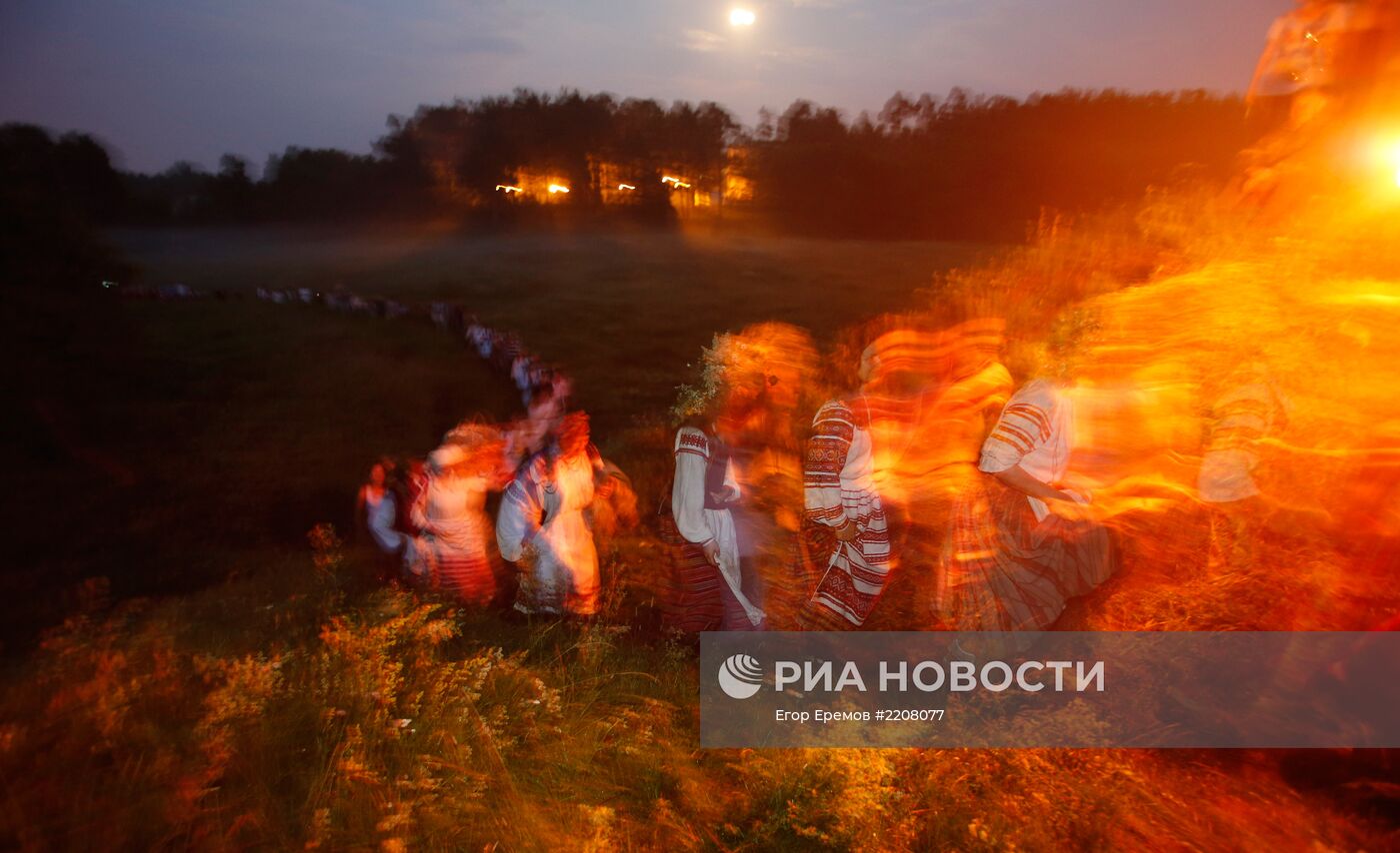 Праздник летнего солнцестояния Купалье отмечают в Белоруссии