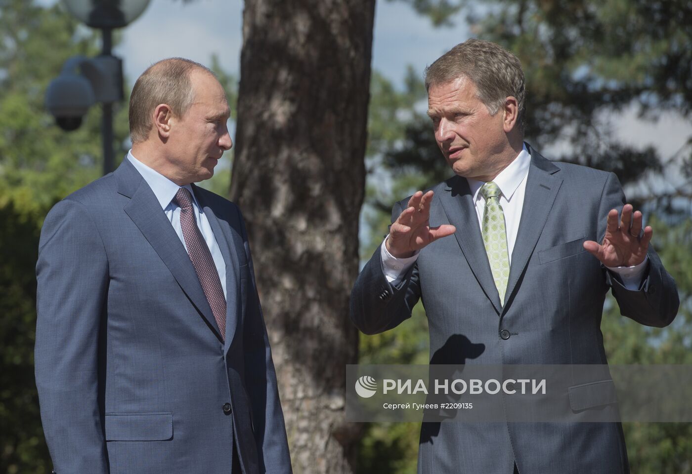 Визит В.Путина в Финляндию