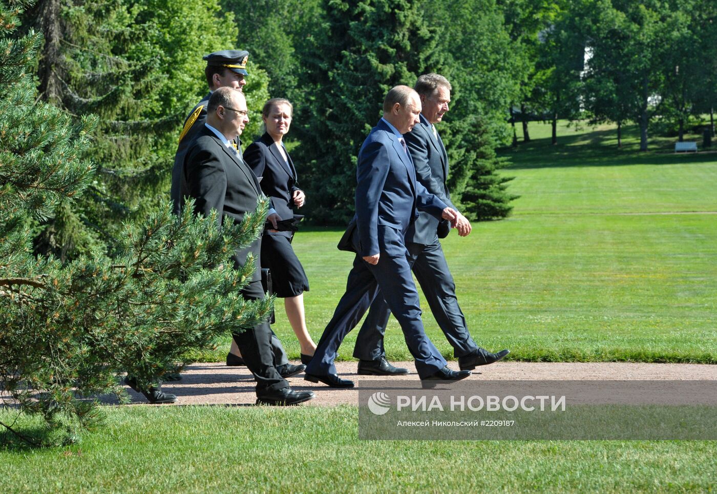 Визит В.Путина в Финляндию