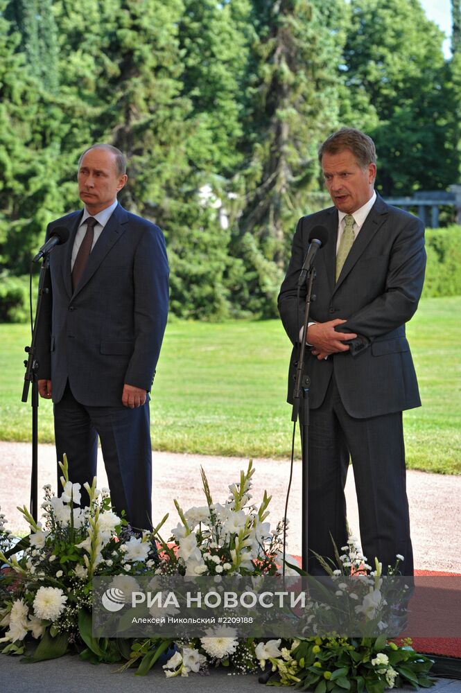 Визит В.Путина в Финляндию