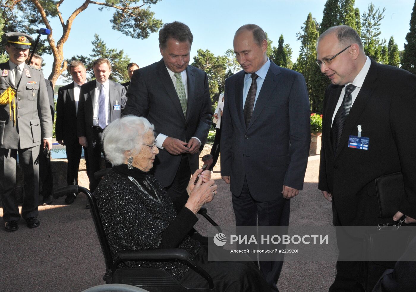 Визит В.Путина в Финляндию