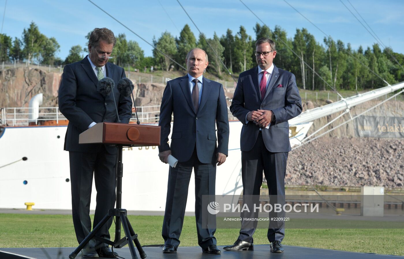 Визит В.Путина в Финляндию