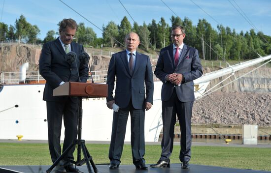 Визит В.Путина в Финляндию