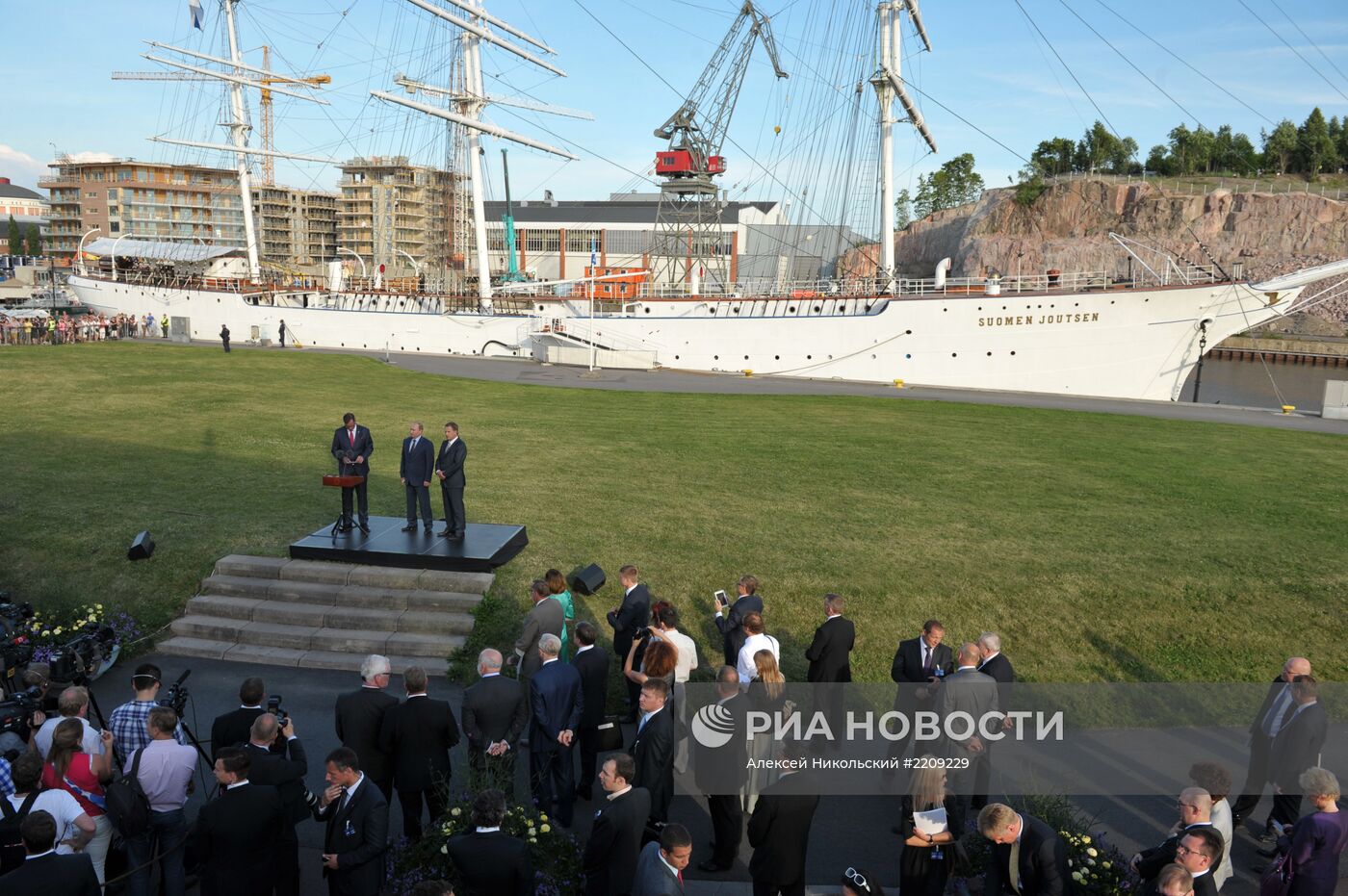 Визит В.Путина в Финляндию