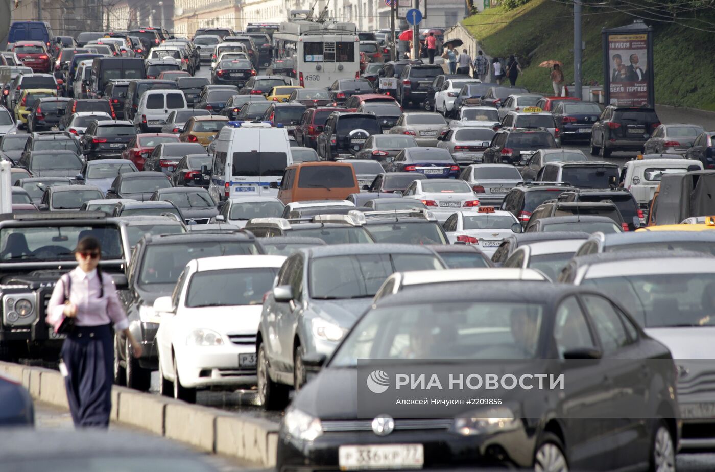 Автомобильные пробки в Москве