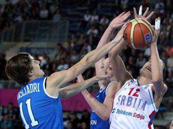 Баскетбол. Чемпионат Европы. Женщины. Матч Сербия - Италия