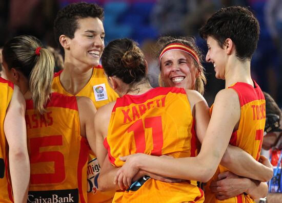 Баскетбол. Чемпионат Европы. Женщины. Матч Испания - Чехия