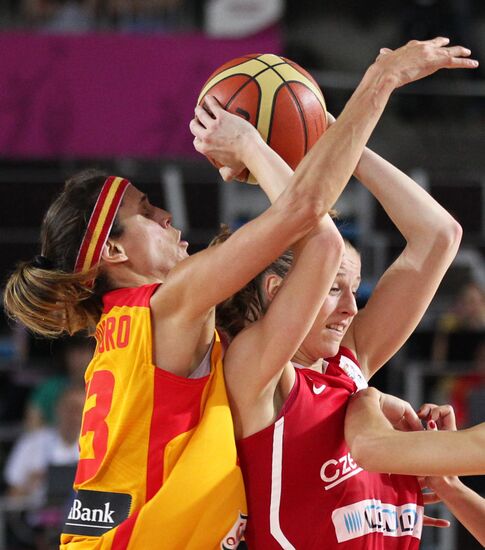 Баскетбол. Чемпионат Европы. Женщины. Матч Испания - Чехия