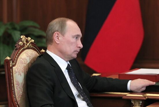 Встреча президента РФ В.Путина с Ю.Чиханчиным в Кремле