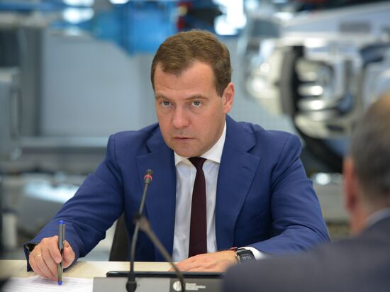 Д.Медведев посетил Рижский вокзал в Москве