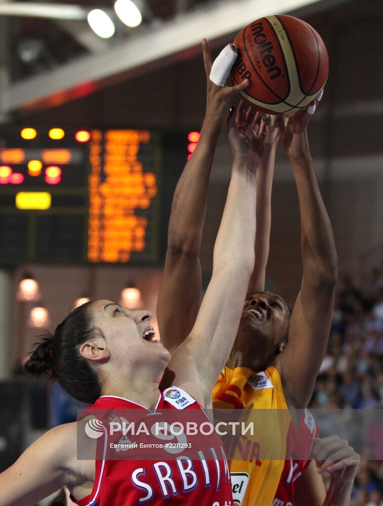 Баскетбол. Чемпионат Европы. Женщины. Матч Испания - Сербия