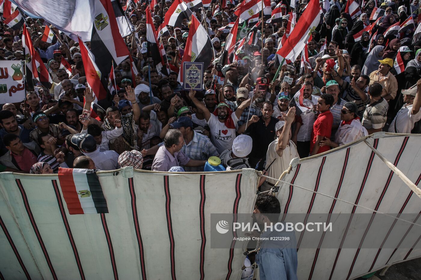 Митинги сторонников и противников президента М.Мурси в Каире