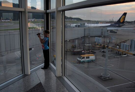 Аэропорт Гонконга глазами пассажира