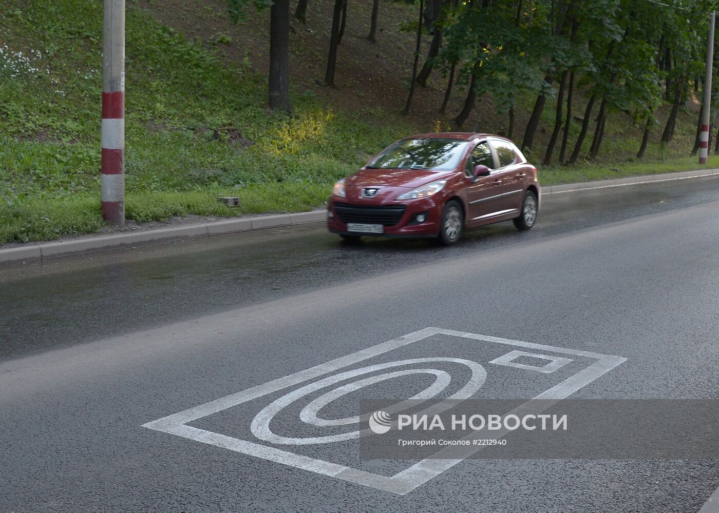 Новая разметка и знак фотовидеофиксации на российских дорогах