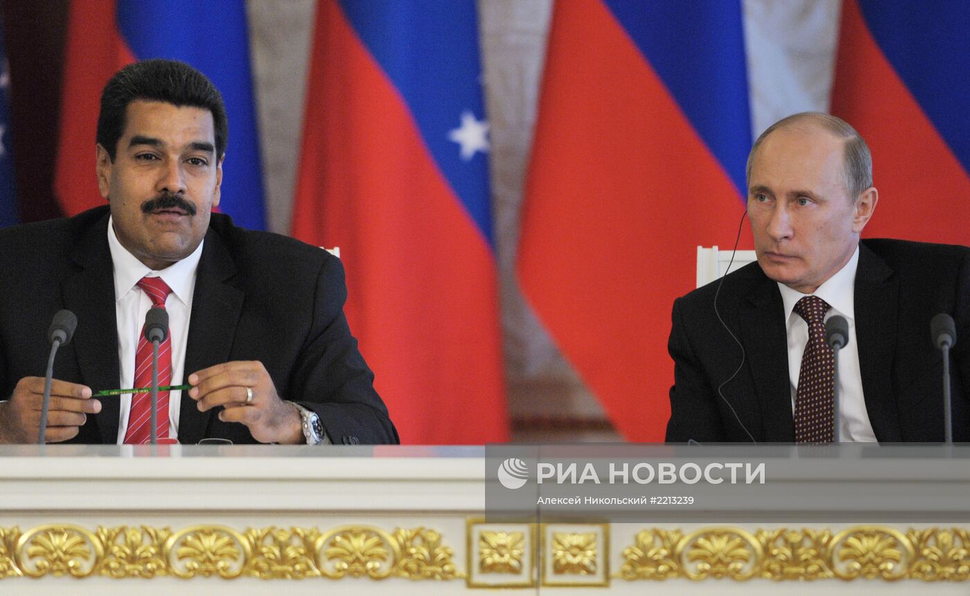 Встреча президента РФ Владимира Путина с Николасом Мадуро