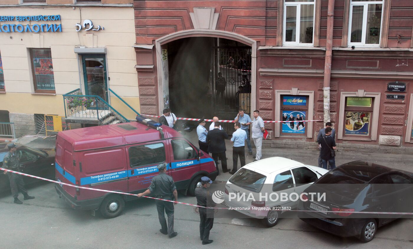 Взрыв в центре Санкт-Петербурга