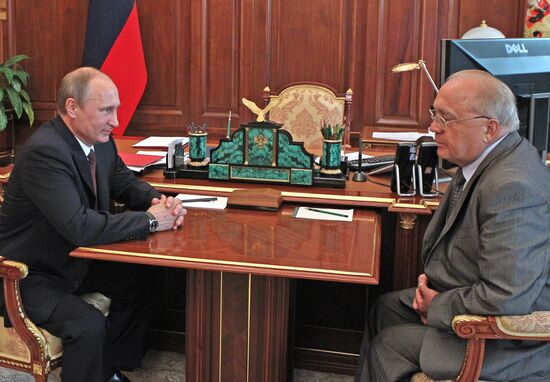В.Путин встретился с В.Садовничим в Кремле
