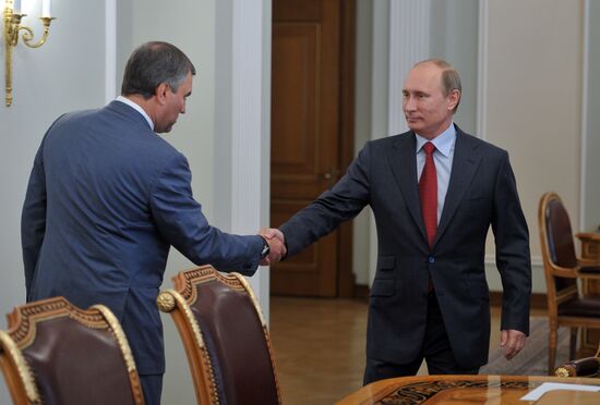 В.Путин встретился с В.Лукиным и М. Федотовым