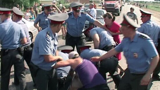 Акции протеста против мигрантов в г. Пугачеве