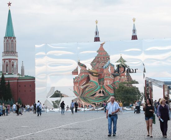 Показ модного дома Dior на Красной площади