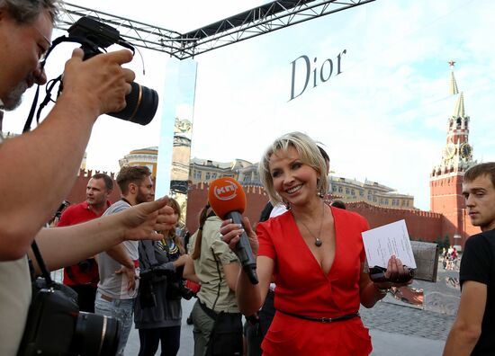 Показ модного дома Dior на Красной площади