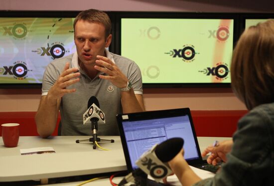 Алексей Навальный в прямом эфире "Эхо Москвы"