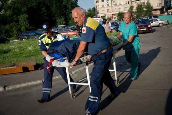 Пострадавших в ДТП доставляют в НИИ им.Склифосовского