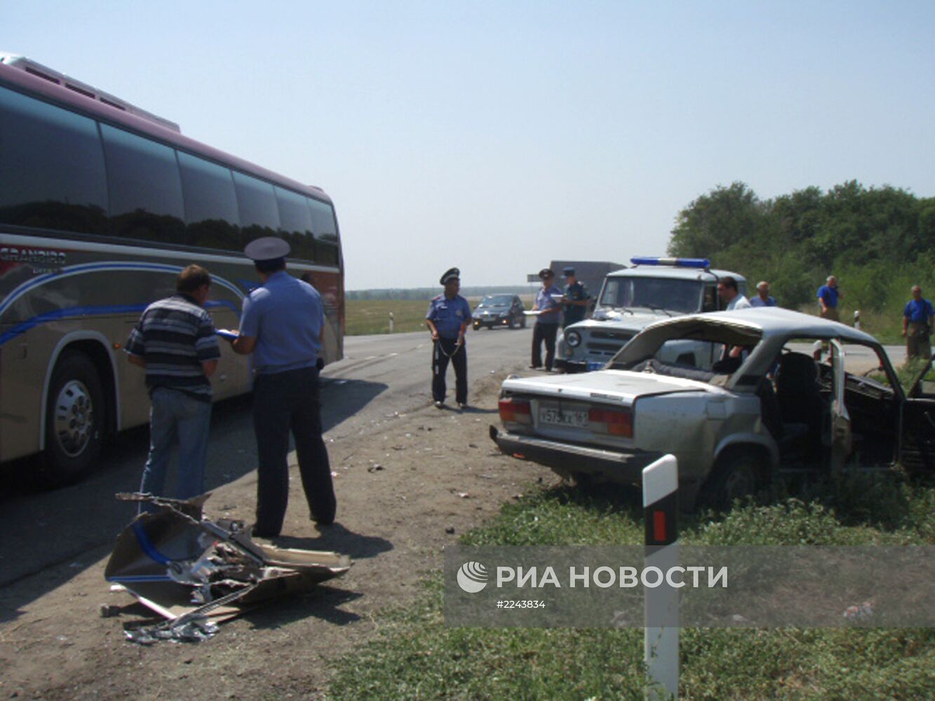 ДТП с участием автобуса в Ростовской области | РИА Новости Медиабанк