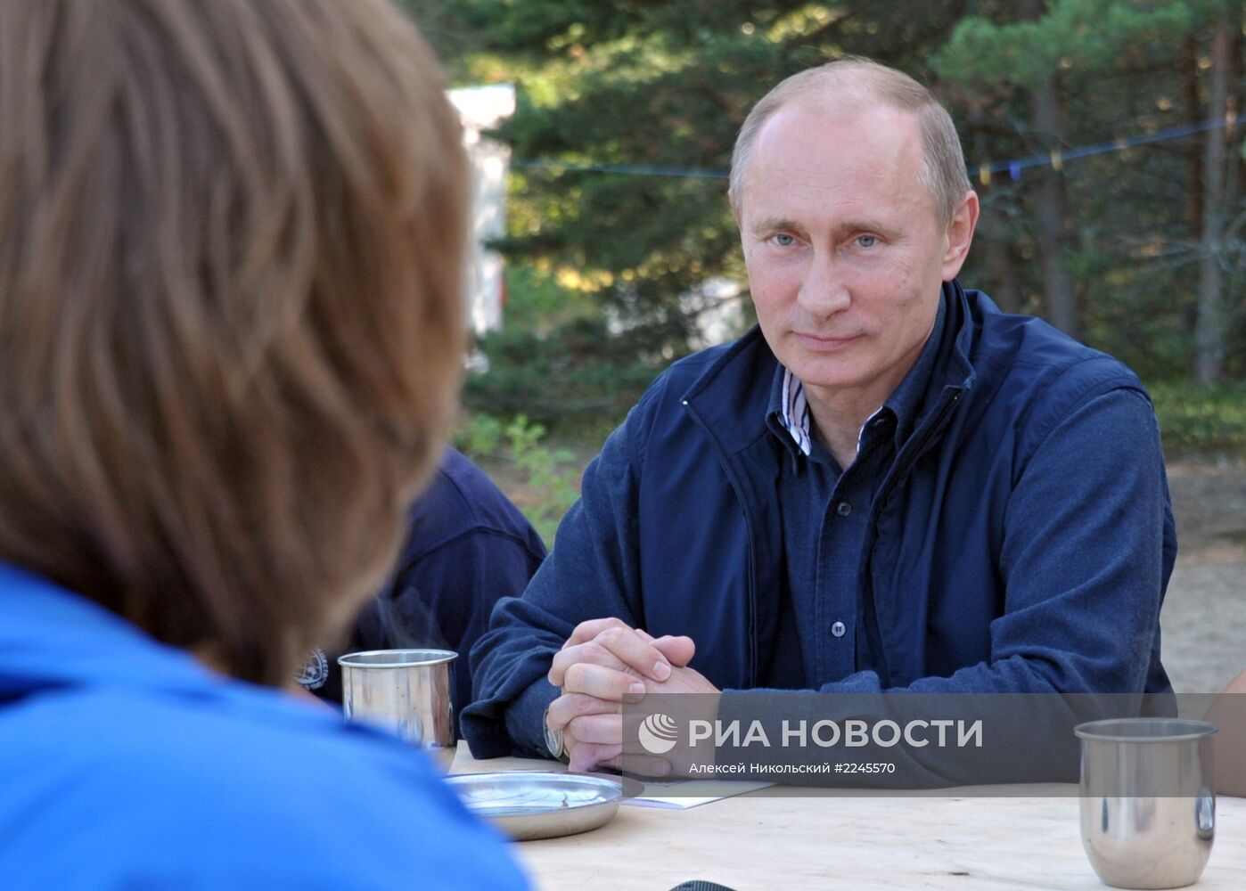 В.Путин посетил остров Гогланд в Финском заливе