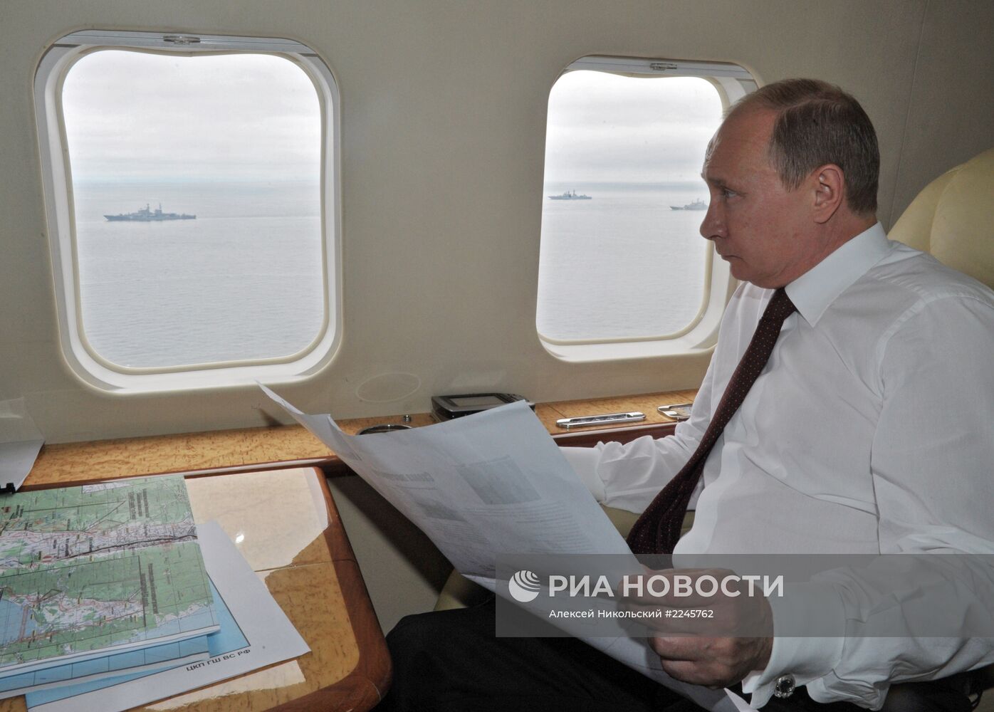 В.Путин ознакомился с ходом военных учений в Восточном ВО