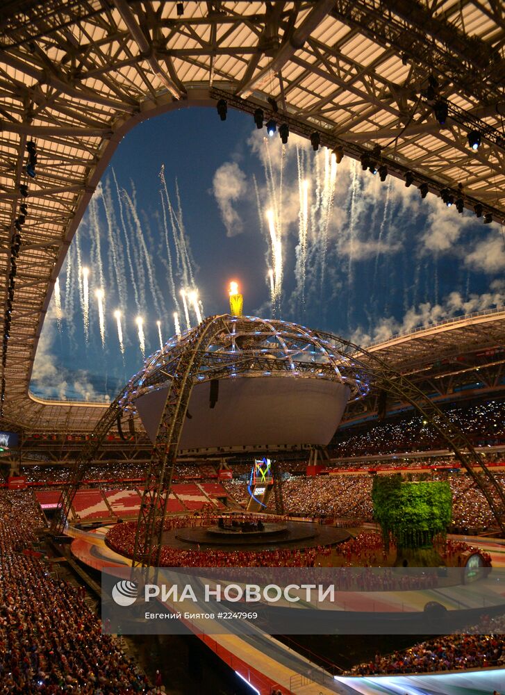 Церемония закрытия XXVII Всемирной летней Универсиады 2013