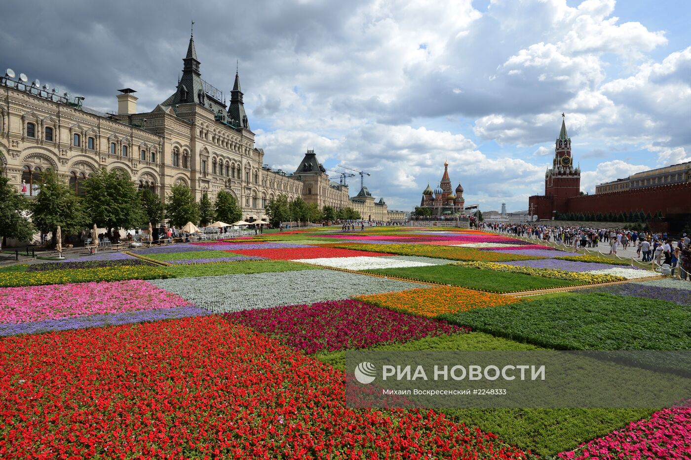 Открытие Фестиваля цветов на Красной площади
