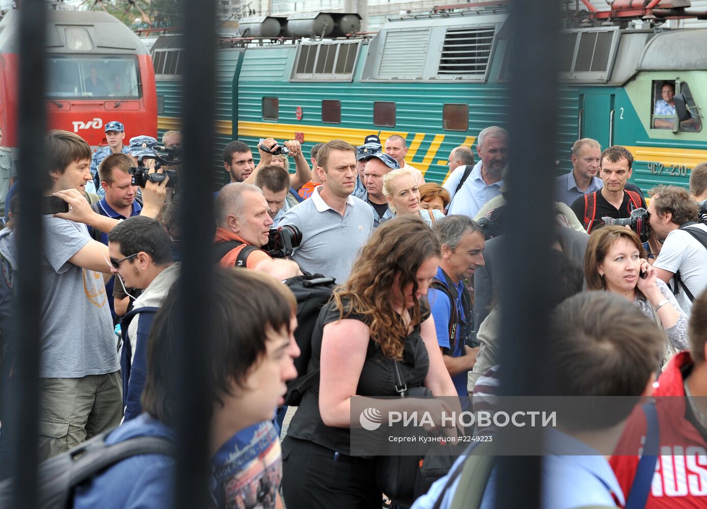 А.Навальный приехал из Кирова в Москву