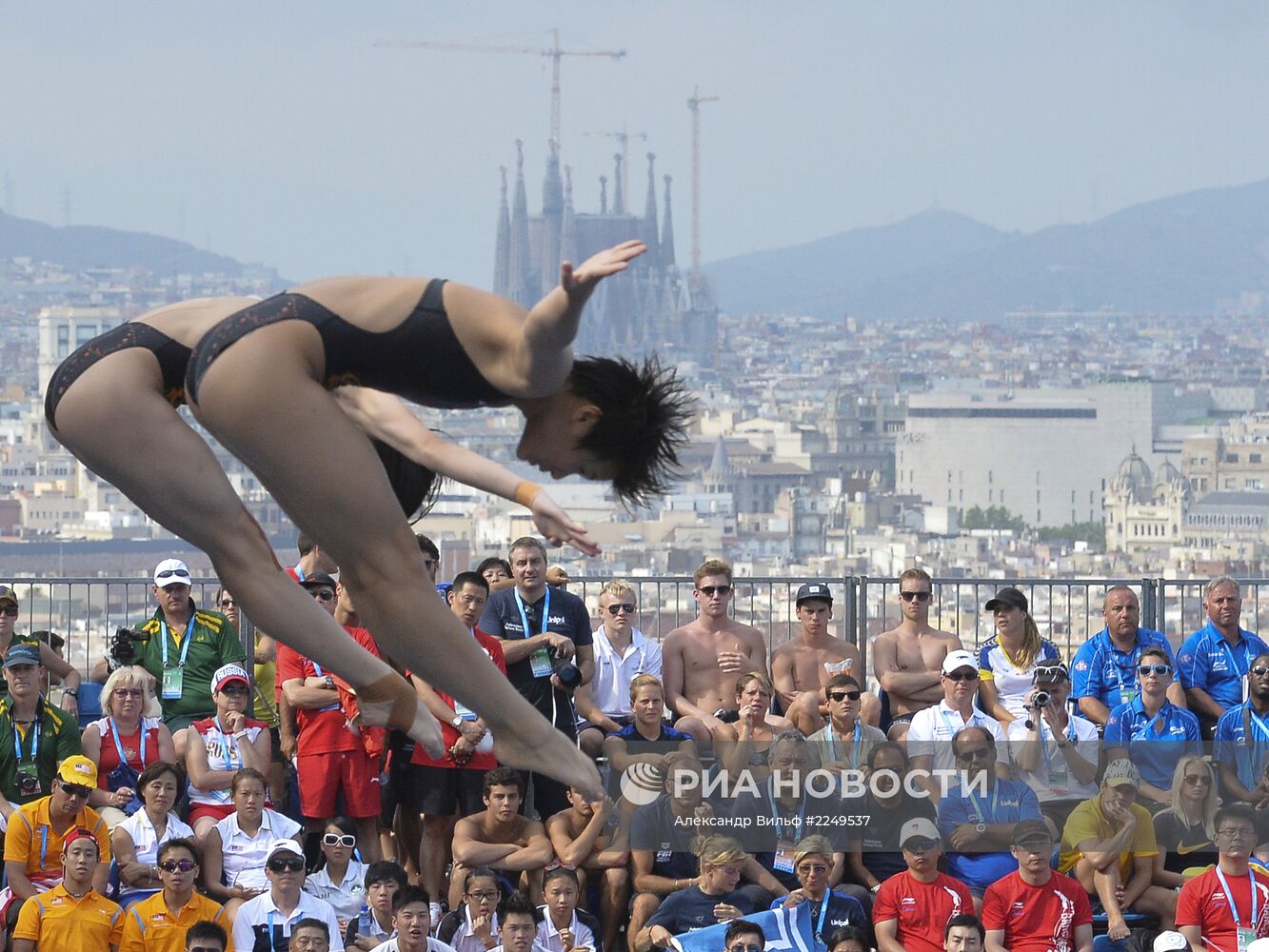 Синхронные прыжки. Трамплин 3М. Женщины