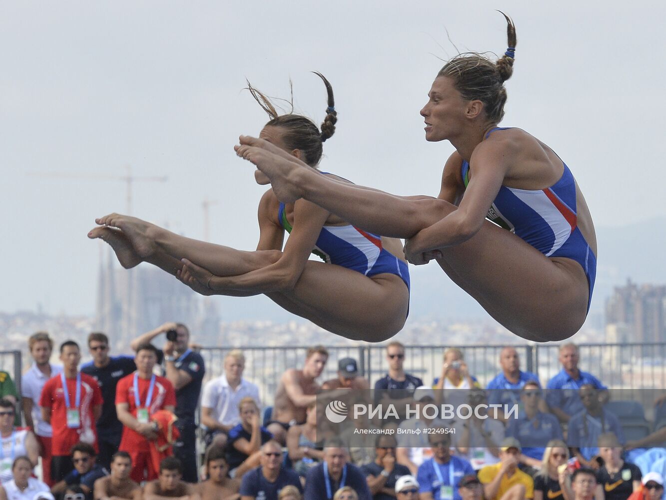 Синхронные прыжки. Трамплин 3М. Женщины