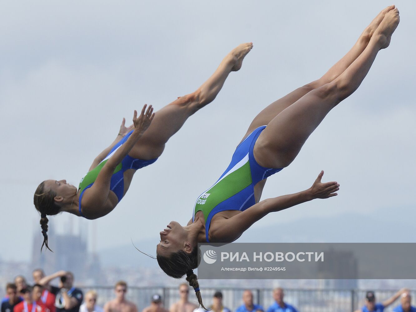 Синхронные прыжки. Трамплин 3М. Женщины