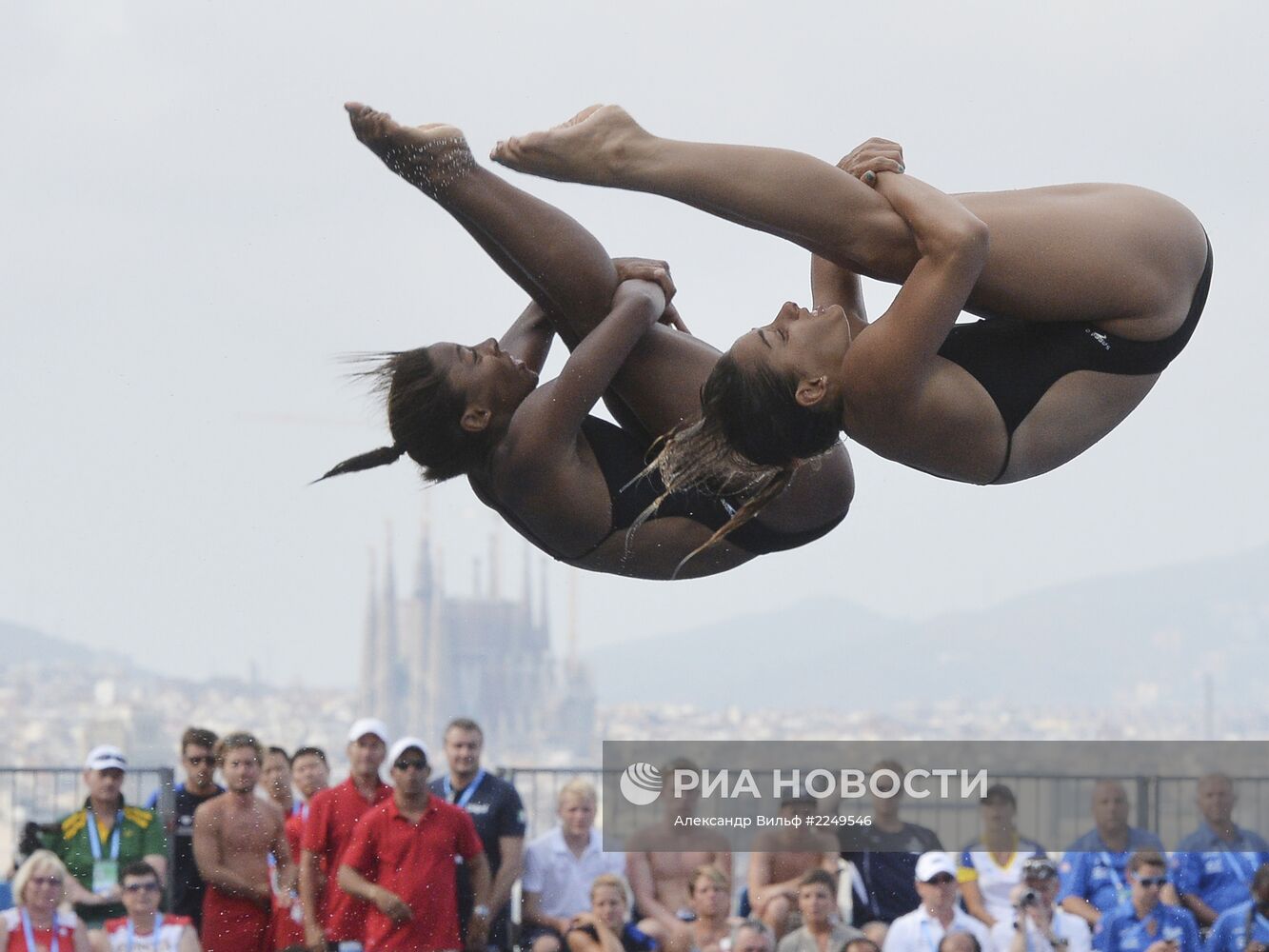 Синхронные прыжки. Трамплин 3М. Женщины