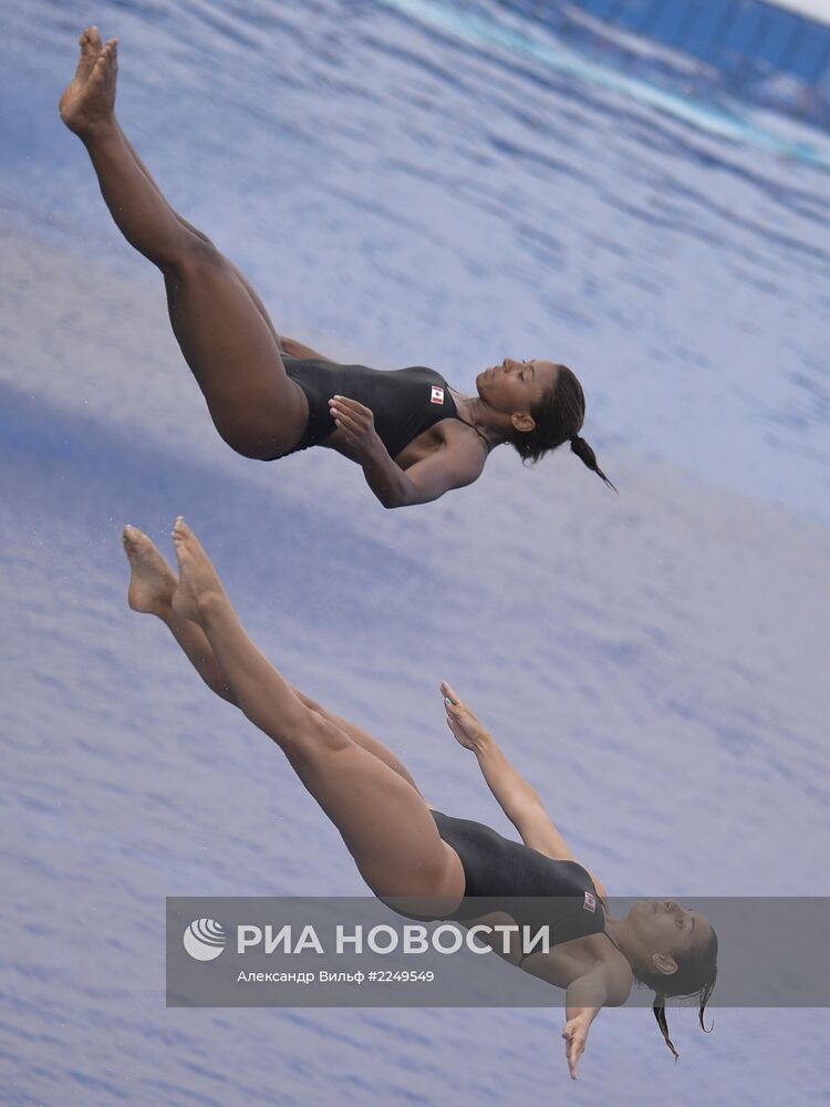 Синхронные прыжки. Трамплин 3М. Женщины