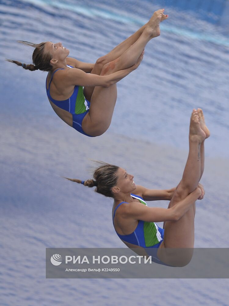 Синхронные прыжки. Трамплин 3М. Женщины