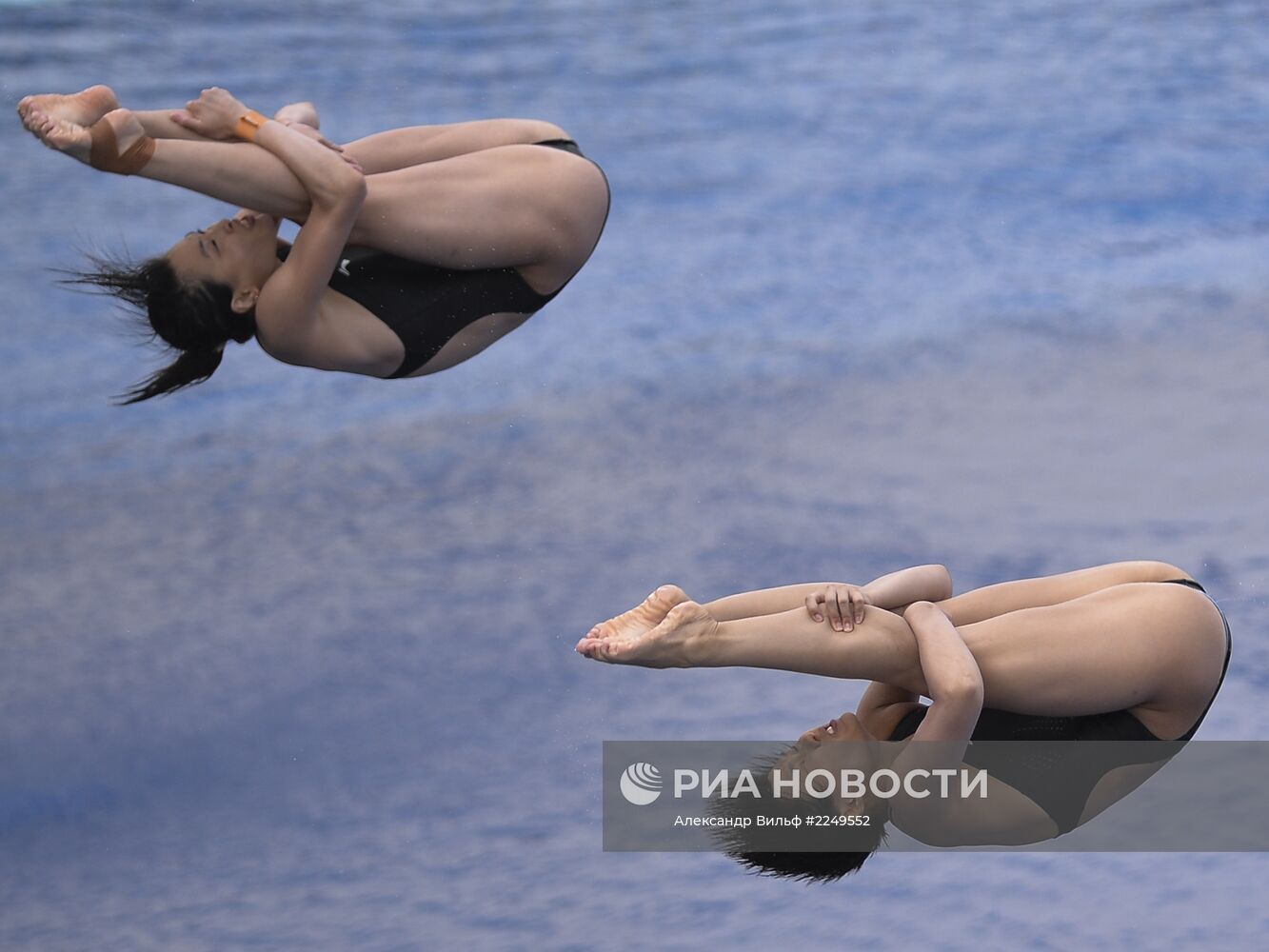 Синхронные прыжки. Трамплин 3М. Женщины