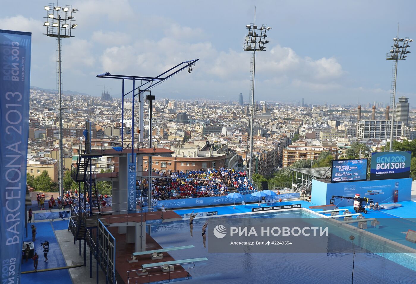 Синхронные прыжки. Трамплин 3М. Женщины