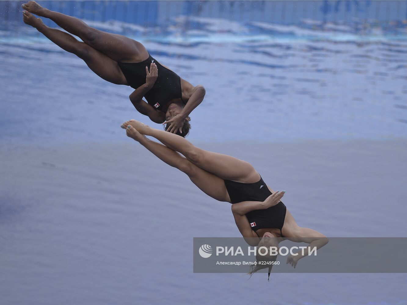 Синхронные прыжки. Трамплин 3М. Женщины