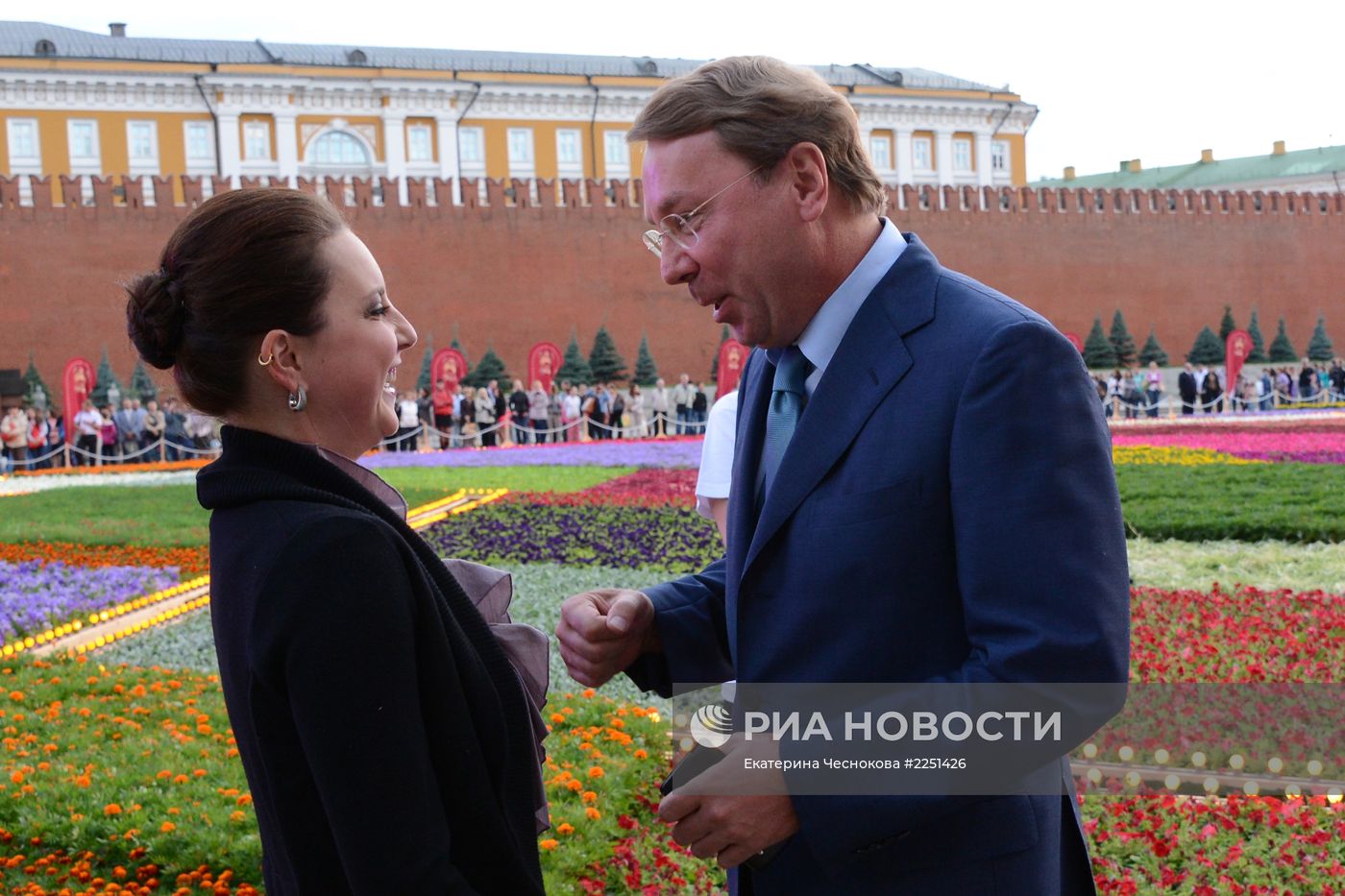 Закрытие фестиваля цветов на Красной площади