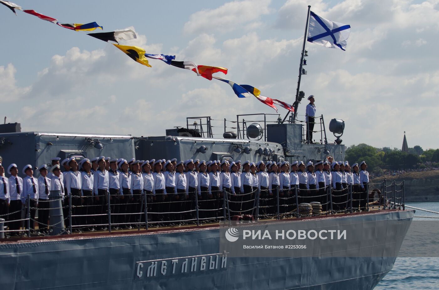 Репетиция парада к Дню ВМФ и Дню Флота Украины в Севастополе