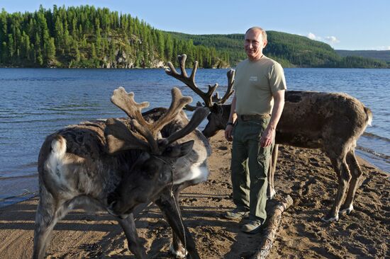 В. Путин на отдыхе