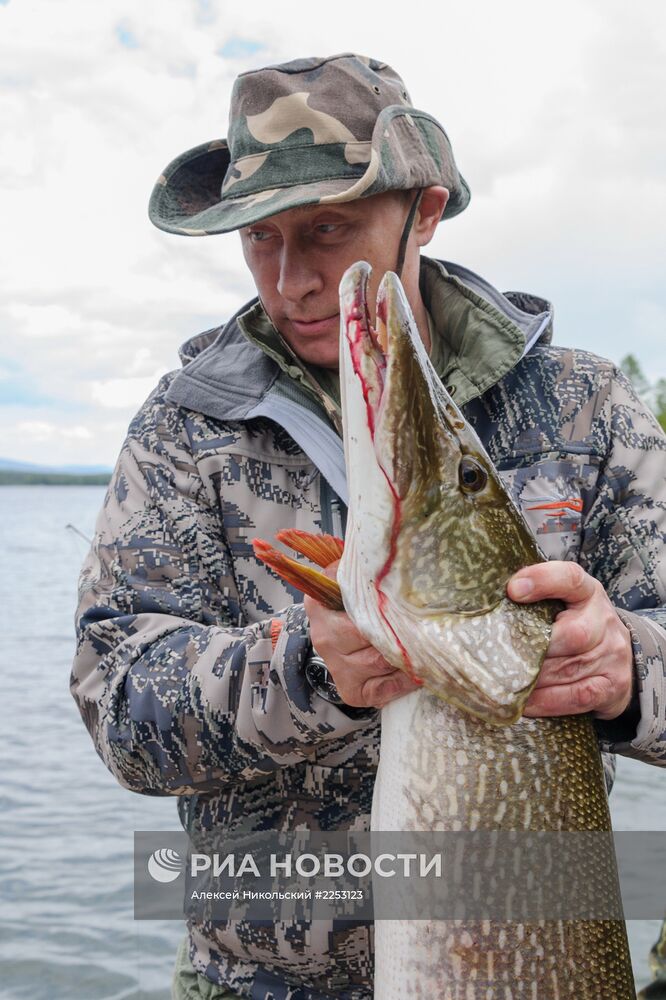 В. Путин на отдыхе