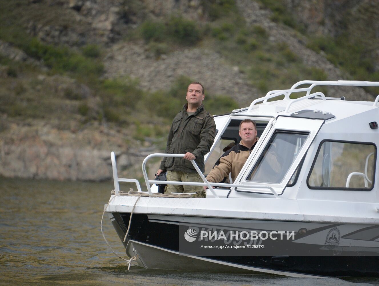 Д. Медведев на отдыхе