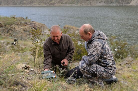 В. Путин на отдыхе