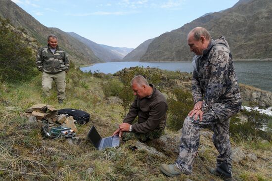 В. Путин на отдыхе