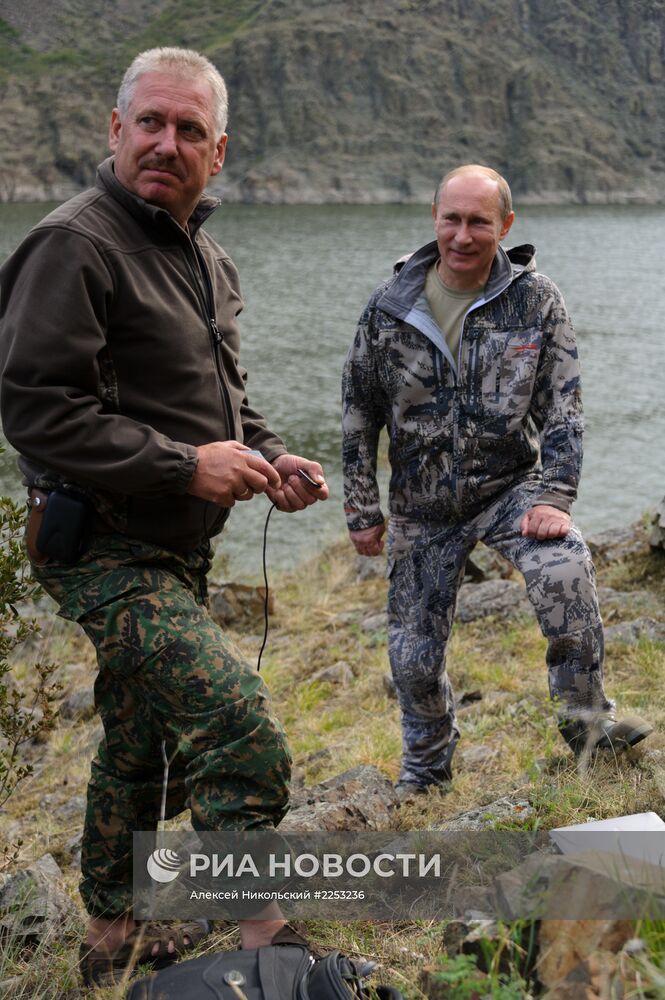 В. Путин на отдыхе